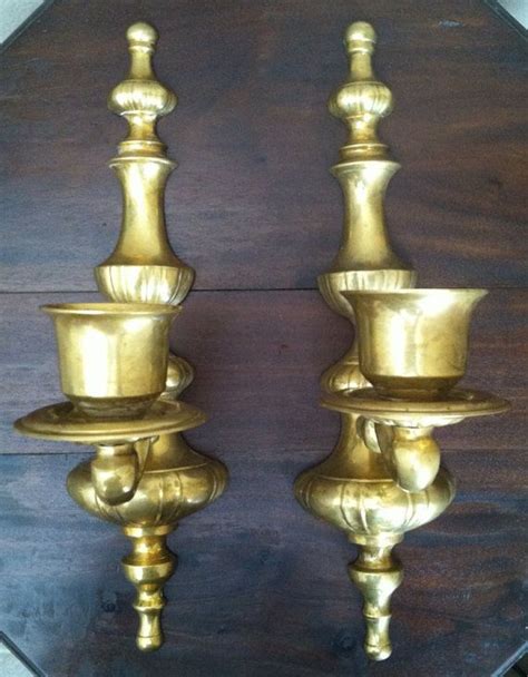 Vintage Brass Wall Candle Holders by 4evrVintage on Etsy, $69.99 ...