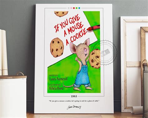 If You Give a Mouse a Cookie Book Cover Poster Laura Numeroff, If You Give a Mouse a Cookie ...