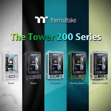 Thermaltake The Tower 200 Mini Chassis Debuts New Green Colors - NCNONLINE