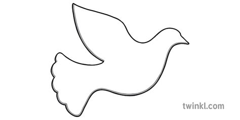 Dove Of Peace Template Illustration