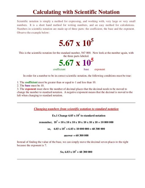 Scientific Notation Rules