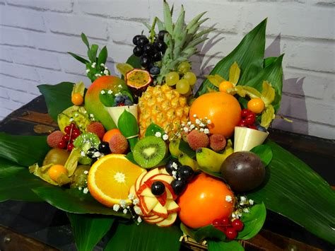 Bouquet De Fruits - Corbeille de fruits exotiques 3 kilos