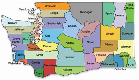 Map Of Washington State Cities And Towns - Printable Map