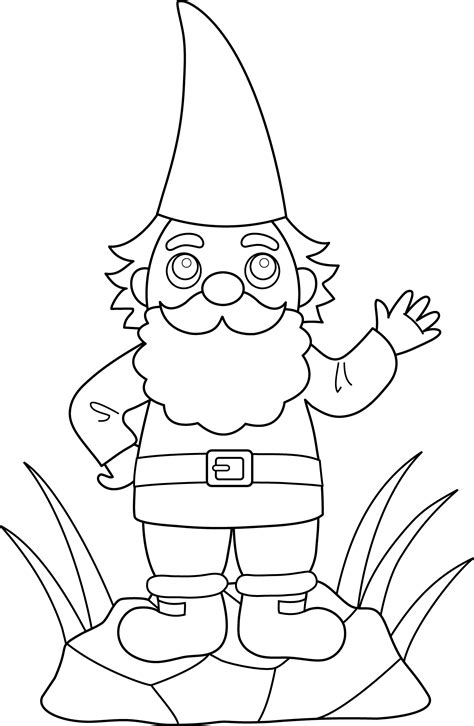 Printable Gnome Coloring Pages