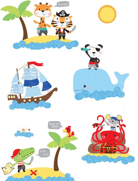 Pirate Nursery Wall Decals - Kids Decor – Fun Rooms For Kids