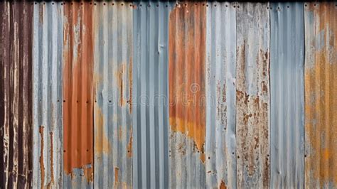 Galvanized corrugated iron stock image. Image of versatile - 305991813