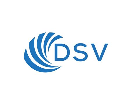 DSV letter logo design on white background. DSV creative circle letter ...