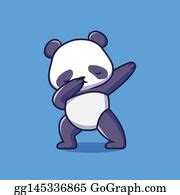 10 Cute Panda Dabbing Cartoon Illustration Clip Art | Royalty Free - GoGraph