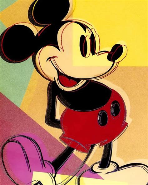 Mickey Mouse by Andy Warhol #PopArt | Andy Warhol | Pinterest | Warhol