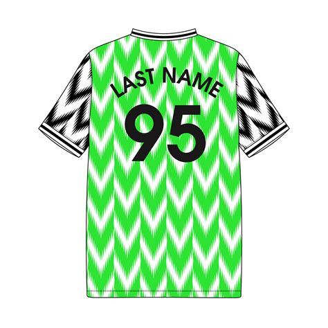 Nigeria Soccer Jersey Vector Design Template