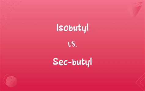 Isobutyl vs. Sec-butyl: What’s the Difference?