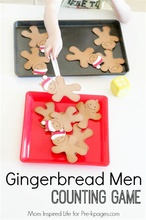 Gingerbread Man Counting Game - Pre-K Pages