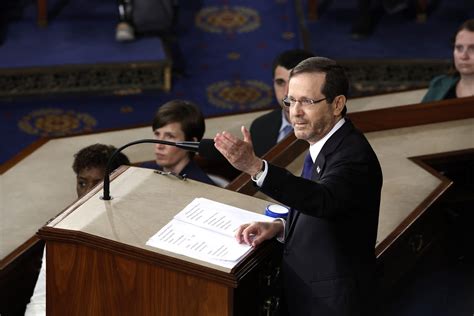 Israeli President Isaac Herzog’s Address to Congress Reaffirms a ...