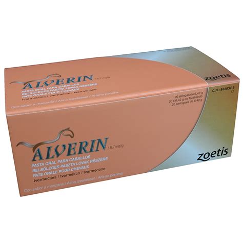 Alverin 18,7 Mg 20 Jeringas - Suministros de Zootecnia S.L.