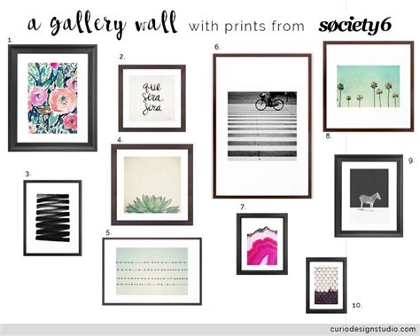 Gallery Wall From Society 6! | Gallery wall, Wall, Shop art prints