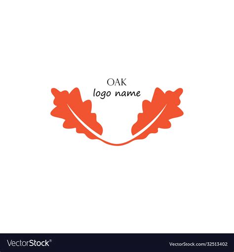 Oak leaf logo Royalty Free Vector Image - VectorStock