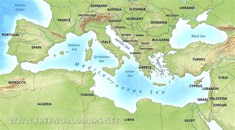 Ancient Mediterranean Map Diagram | Quizlet