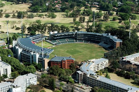 JOHANNESBURG, SOUTH AFRICA - September 24, 2016: Aerial view of ...