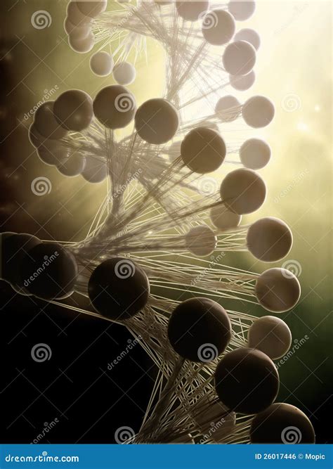 DNA strand model stock illustration. Illustration of gene - 26017446