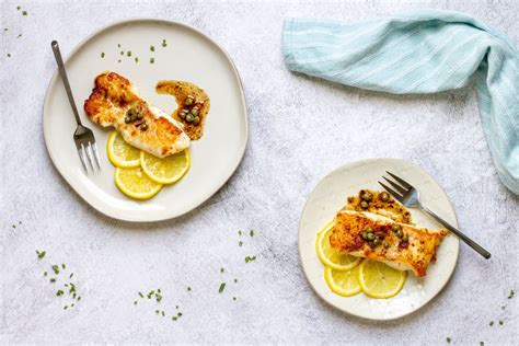 Pan-Seared Grouper with Lemon Caper Sauce - Champagne Tastes®