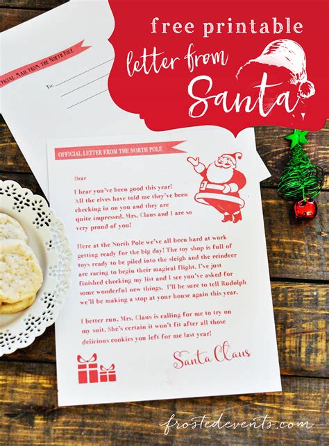 Letter From Santa - Free Printable