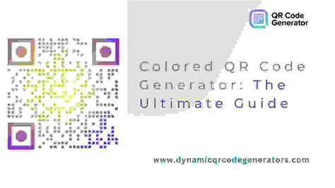 Colored QR Code Generator: The Ultimate Guide