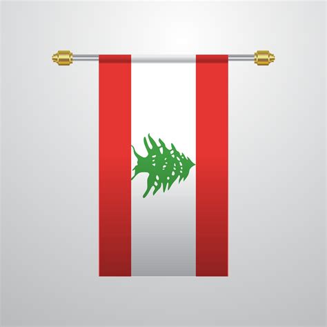 Lebanon hanging Flag 14344645 Vector Art at Vecteezy