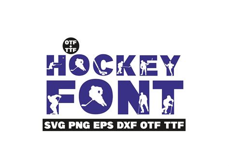 Hockey Svg Ice Hockey Font Hockey Letters Sport Font Svg - Etsy Australia