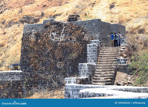 Tourists at Sinhagad Fort, Pune, Maharashtra Editorial Image - Image of mughal, maharashtra ...