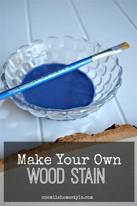 You won't believe how easy it is to make colorful wood stain for your DIY projects! - One Mile ...