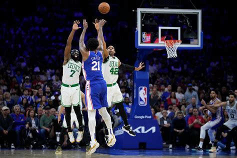 Harden makes winning 3 in OT, 76ers tie series with Celtics - WHYY