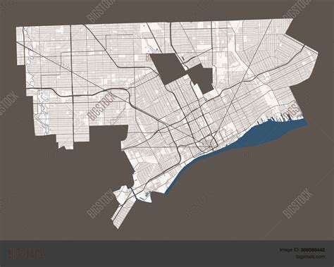 Detailed Map Of Detroit