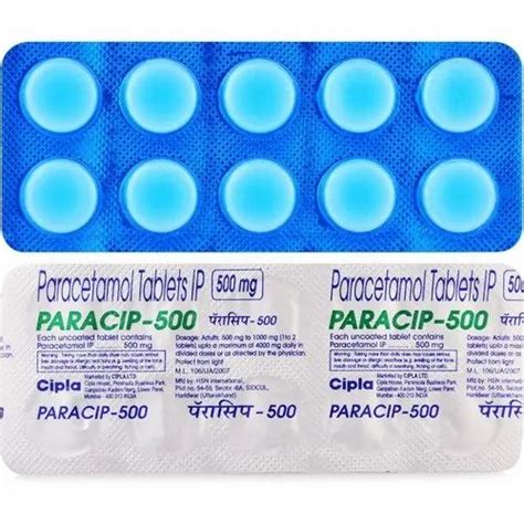 500mg Paracetamol Tablets IP at best price in Raigad | ID: 24296078212