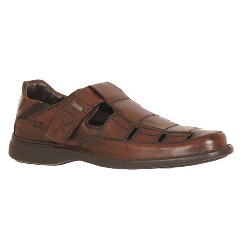 Mens Closed Toe Sandals Leather ~ Mens Dress Sandals