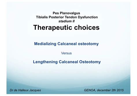 (PDF) Pes Planovalgus Tibialis Posterior Tendon Dysfunction ... · Pes Planovalgus Tibialis ...