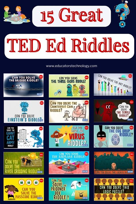 Your Tech News Blog: 15 of The Best TED Ed Riddles to Use with Students ...