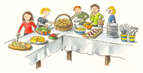 potluck party food clipart - Clip Art Library