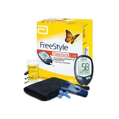 Freestyle Lite Freedom Lite Blood Glucose Monitoring System Starter Kit + Strips 10'S