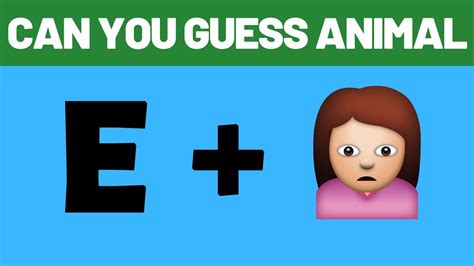 Who Can Guess The Animal By Emoji || EMOJI CHALLENGE || Emoji Puzzle - YouTube