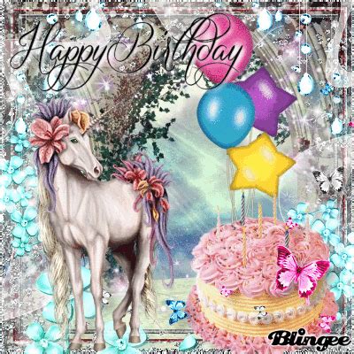 Happy Birthday Unicorn Gif | Happy 50th birthday wishes, 50th birthday wishes, Happy birthday ecard