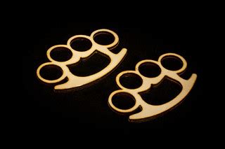 Wooden Knuckles | Brass is a hard metal, and you might hurt … | Flickr