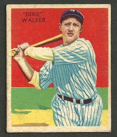 BMW Sportscards | “Dixie” Walker #12 (1936) | 1934-1936 R327 Diamond Stars Baseball