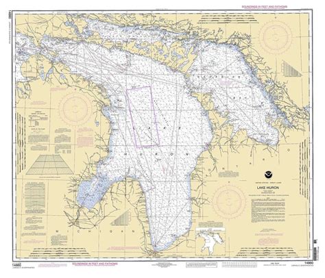 Depth Chart Lake Huron