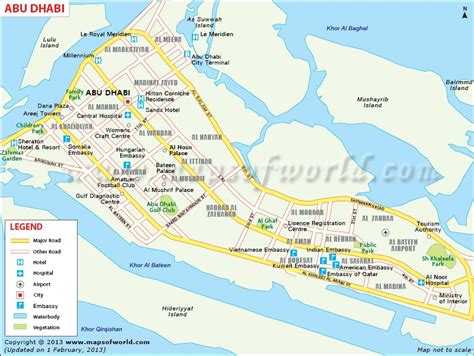 Abu dhabi map city map of abu dhabi capital of uae – Artofit