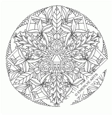 Complex Mandala Coloring Pages Printable - Coloring Home