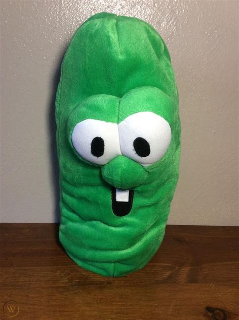 Rare VEGGIETALES Larry Boy Cucumber Reversible Talking Plush Stuffed ...