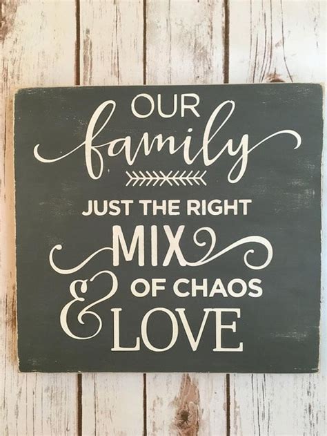 Our Family SignLove SignsWedding GiftWood Quote Wall | Etsy | Wooden ...