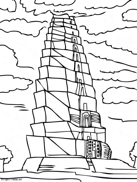 Tower Of Babel 6 coloring page