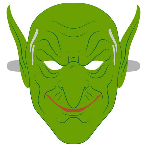 Green Goblin Mask Template | Free Printable Papercraft Templates