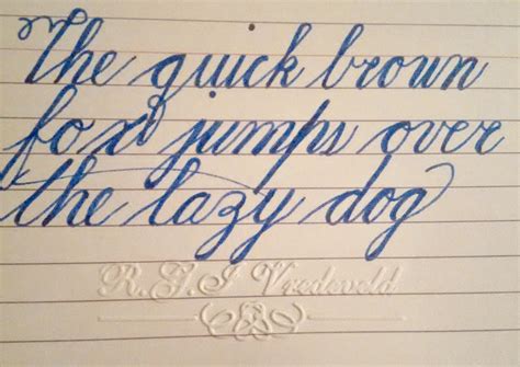 The Quick Brown Fox : r/Handwriting